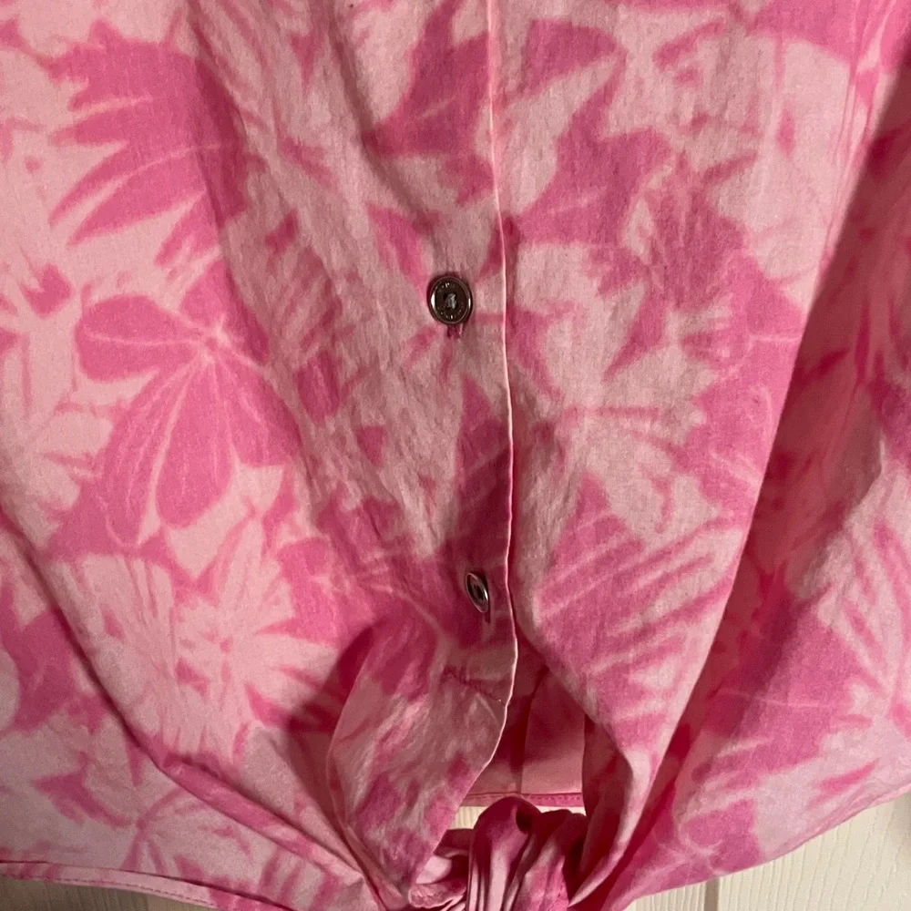 MICHAEL Michael Kors Pink Floral Blouse - Picture 3 of 5